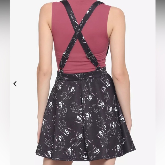 NWT Hot Topic Scream Ghost Face Suspender Skirt Size XL - Picture 2 of 6